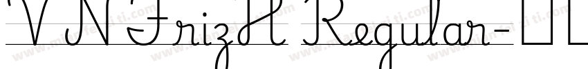 VNFrizH Regular字体转换